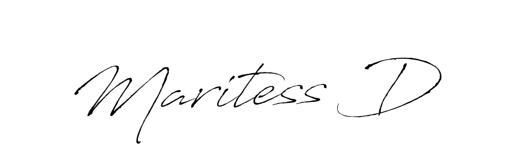 You can use this online signature creator to create a handwritten signature for the name Maritess D. This is the best online autograph maker. Maritess D signature style 6 images and pictures png
