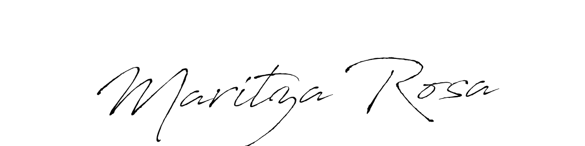Maritza Rosa stylish signature style. Best Handwritten Sign (Antro_Vectra) for my name. Handwritten Signature Collection Ideas for my name Maritza Rosa. Maritza Rosa signature style 6 images and pictures png