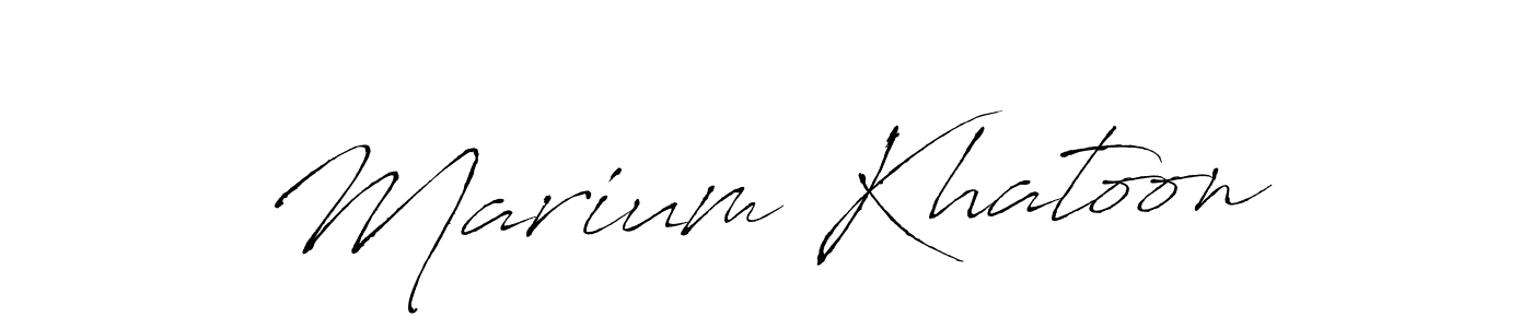 The best way (Antro_Vectra) to make a short signature is to pick only two or three words in your name. The name Marium Khatoon include a total of six letters. For converting this name. Marium Khatoon signature style 6 images and pictures png