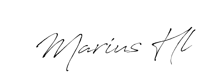 How to make Marius Hl signature? Antro_Vectra is a professional autograph style. Create handwritten signature for Marius Hl name. Marius Hl signature style 6 images and pictures png
