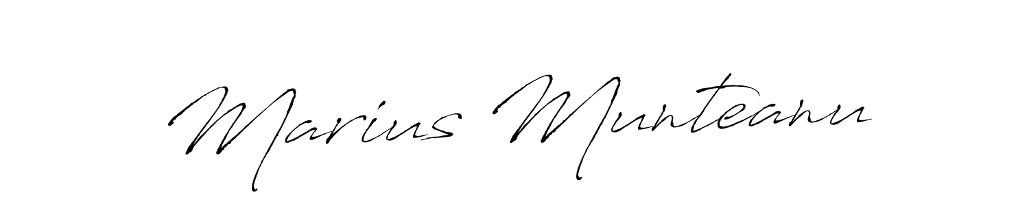 How to make Marius Munteanu signature? Antro_Vectra is a professional autograph style. Create handwritten signature for Marius Munteanu name. Marius Munteanu signature style 6 images and pictures png