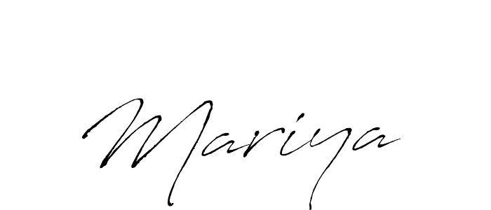 Use a signature maker to create a handwritten signature online. With this signature software, you can design (Antro_Vectra) your own signature for name Mariya . Mariya  signature style 6 images and pictures png