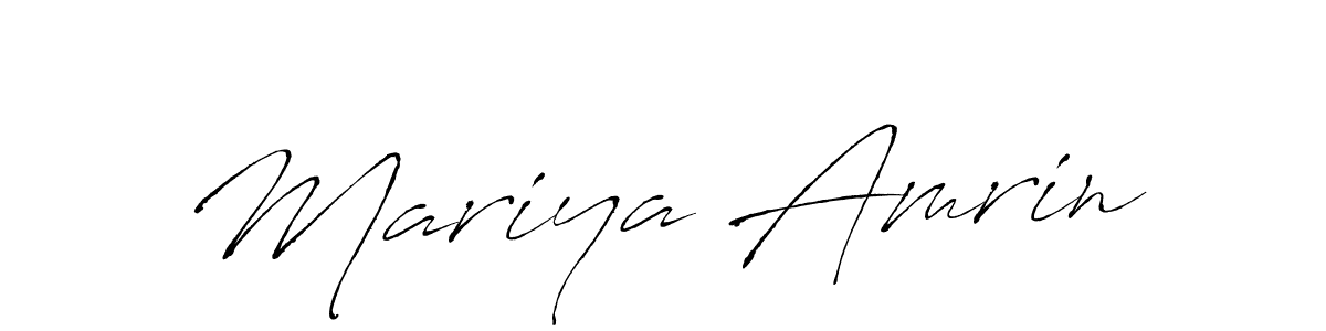 You can use this online signature creator to create a handwritten signature for the name Mariya Amrin. This is the best online autograph maker. Mariya Amrin signature style 6 images and pictures png