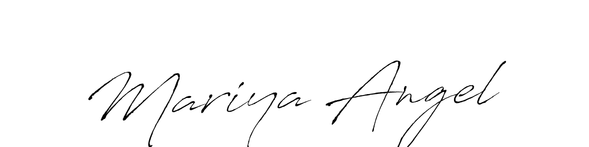 You can use this online signature creator to create a handwritten signature for the name Mariya Angel. This is the best online autograph maker. Mariya Angel signature style 6 images and pictures png