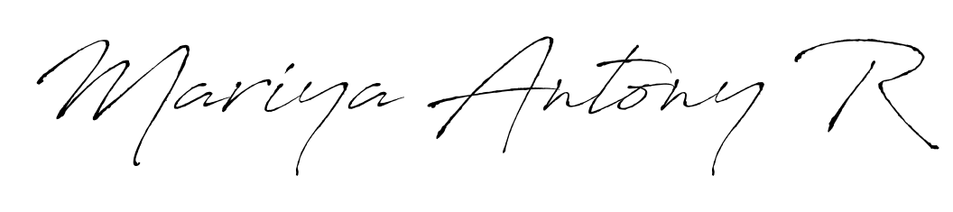 Create a personalized artistic stamp with Mariya Antony R in Antro_Vectra font. Perfect for visual artists, designers, and influencers. Mariya Antony R signature style 6 images and pictures png