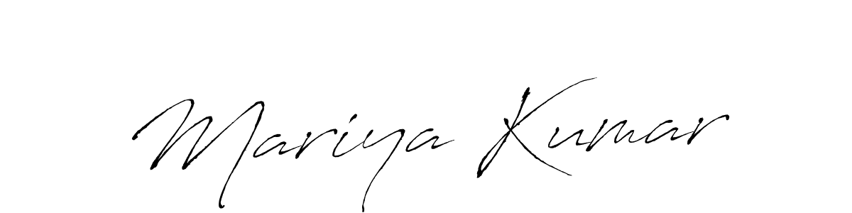 Also You can easily find your signature by using the search form. We will create Mariya Kumar name handwritten signature images for you free of cost using Antro_Vectra sign style. Mariya Kumar signature style 6 images and pictures png