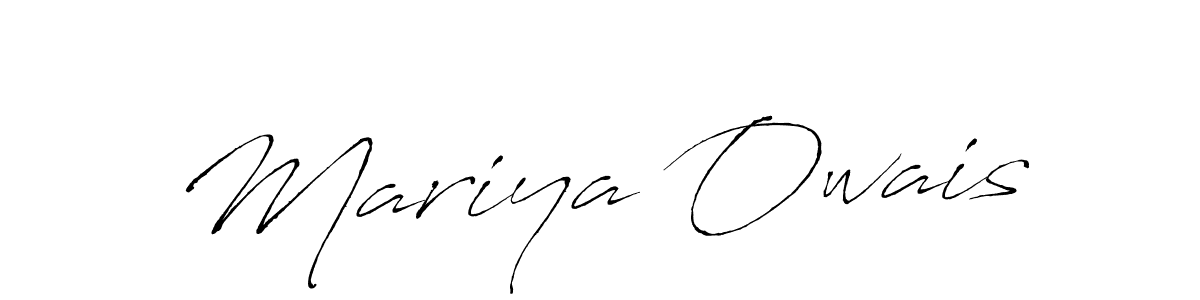 You should practise on your own different ways (Antro_Vectra) to write your name (Mariya Owais) in signature. don't let someone else do it for you. Mariya Owais signature style 6 images and pictures png