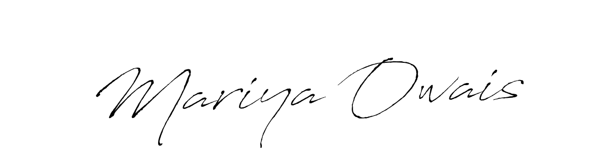 Make a beautiful signature design for name Mariya Owais. Use this online signature maker to create a handwritten signature for free. Mariya Owais signature style 6 images and pictures png