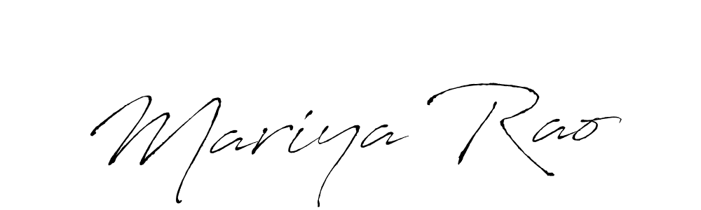 Mariya Rao stylish signature style. Best Handwritten Sign (Antro_Vectra) for my name. Handwritten Signature Collection Ideas for my name Mariya Rao. Mariya Rao signature style 6 images and pictures png