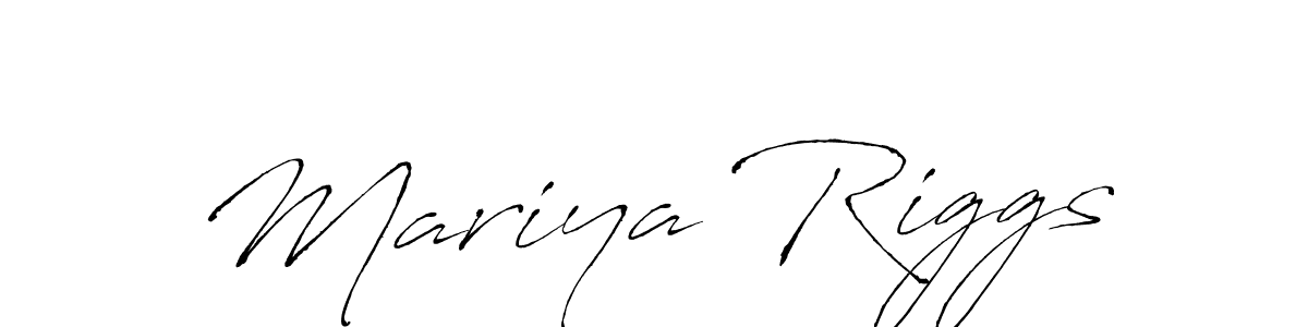 Design your own signature with our free online signature maker. With this signature software, you can create a handwritten (Antro_Vectra) signature for name Mariya Riggs. Mariya Riggs signature style 6 images and pictures png