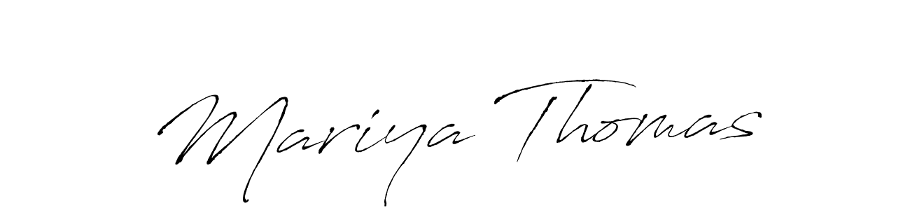 Make a beautiful signature design for name Mariya Thomas. With this signature (Antro_Vectra) style, you can create a handwritten signature for free. Mariya Thomas signature style 6 images and pictures png