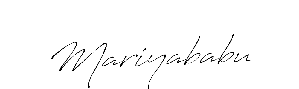 if you are searching for the best signature style for your name Mariyababu. so please give up your signature search. here we have designed multiple signature styles  using Antro_Vectra. Mariyababu signature style 6 images and pictures png