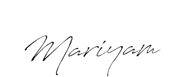 Mariyam stylish signature style. Best Handwritten Sign (Antro_Vectra) for my name. Handwritten Signature Collection Ideas for my name Mariyam. Mariyam signature style 6 images and pictures png