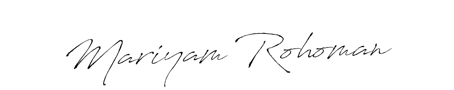 Similarly Antro_Vectra is the best handwritten signature design. Signature creator online .You can use it as an online autograph creator for name Mariyam Rohoman. Mariyam Rohoman signature style 6 images and pictures png