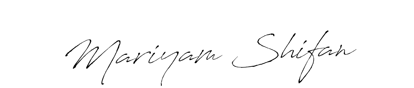 if you are searching for the best signature style for your name Mariyam Shifan. so please give up your signature search. here we have designed multiple signature styles  using Antro_Vectra. Mariyam Shifan signature style 6 images and pictures png