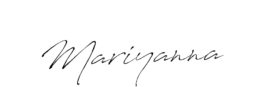 Design your own signature with our free online signature maker. With this signature software, you can create a handwritten (Antro_Vectra) signature for name Mariyanna. Mariyanna signature style 6 images and pictures png