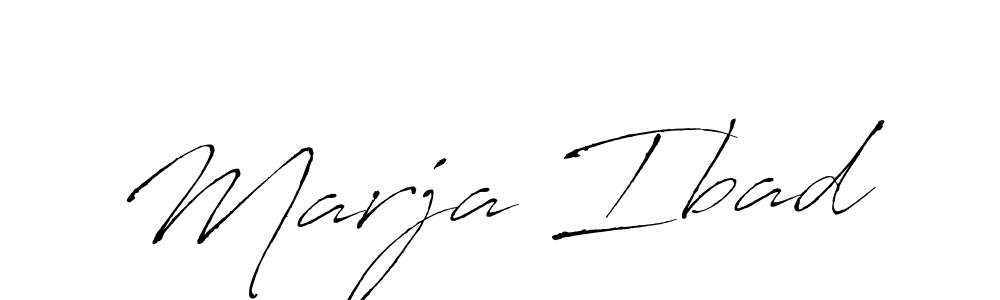 Make a beautiful signature design for name Marja Ibad. With this signature (Antro_Vectra) style, you can create a handwritten signature for free. Marja Ibad signature style 6 images and pictures png