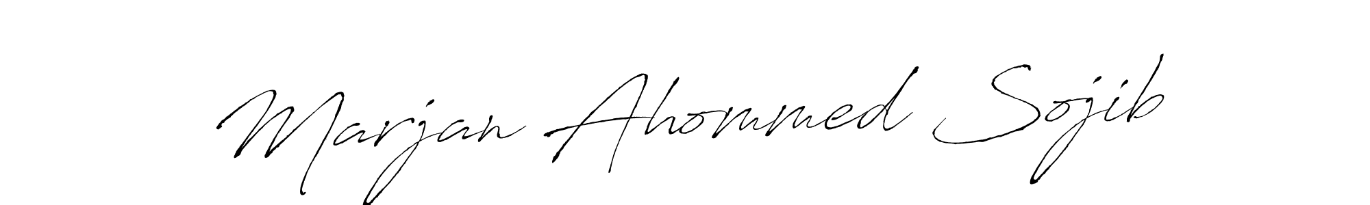 Antro_Vectra is a professional signature style that is perfect for those who want to add a touch of class to their signature. It is also a great choice for those who want to make their signature more unique. Get Marjan Ahommed Sojib name to fancy signature for free. Marjan Ahommed Sojib signature style 6 images and pictures png