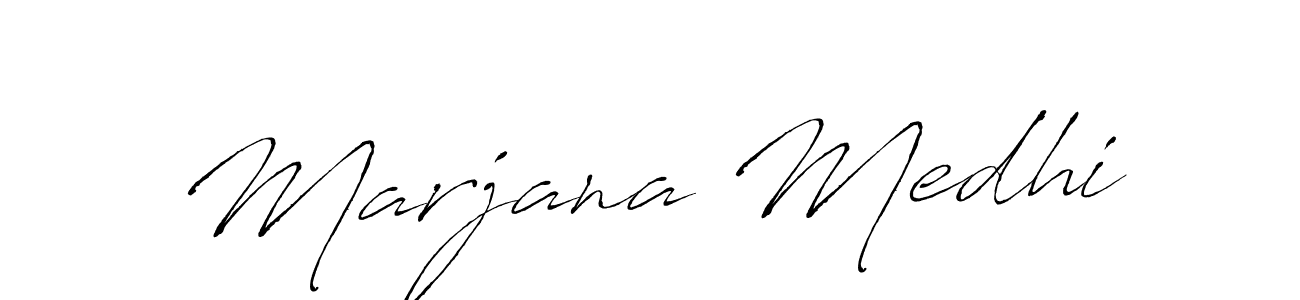 Marjana Medhi stylish signature style. Best Handwritten Sign (Antro_Vectra) for my name. Handwritten Signature Collection Ideas for my name Marjana Medhi. Marjana Medhi signature style 6 images and pictures png