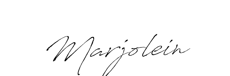 Make a beautiful signature design for name Marjolein. With this signature (Antro_Vectra) style, you can create a handwritten signature for free. Marjolein signature style 6 images and pictures png