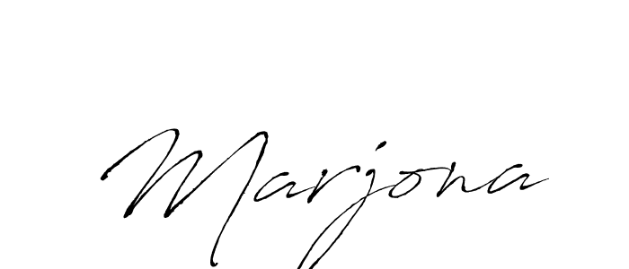 How to make Marjona name signature. Use Antro_Vectra style for creating short signs online. This is the latest handwritten sign. Marjona signature style 6 images and pictures png