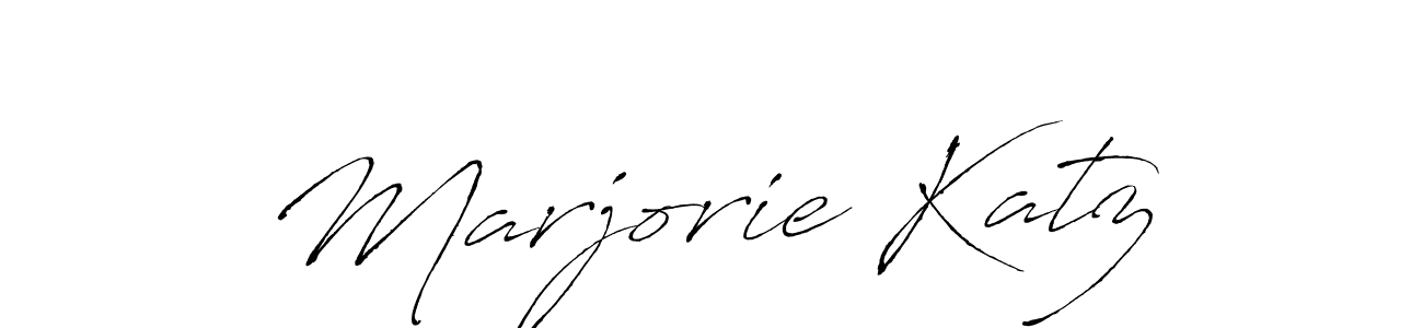 Antro_Vectra is a professional signature style that is perfect for those who want to add a touch of class to their signature. It is also a great choice for those who want to make their signature more unique. Get Marjorie Katz name to fancy signature for free. Marjorie Katz signature style 6 images and pictures png