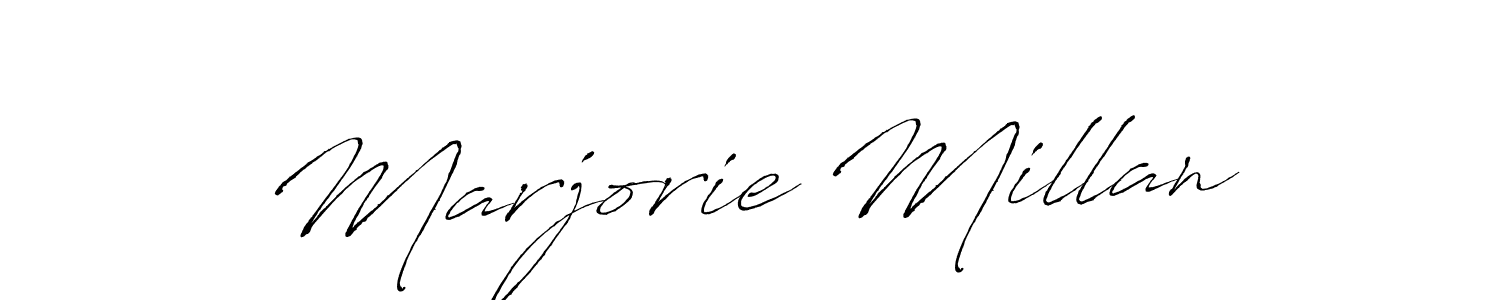 Here are the top 10 professional signature styles for the name Marjorie Millan. These are the best autograph styles you can use for your name. Marjorie Millan signature style 6 images and pictures png