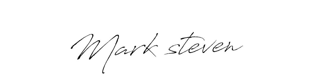 The best way (Antro_Vectra) to make a short signature is to pick only two or three words in your name. The name Mark steven include a total of six letters. For converting this name. Mark steven signature style 6 images and pictures png