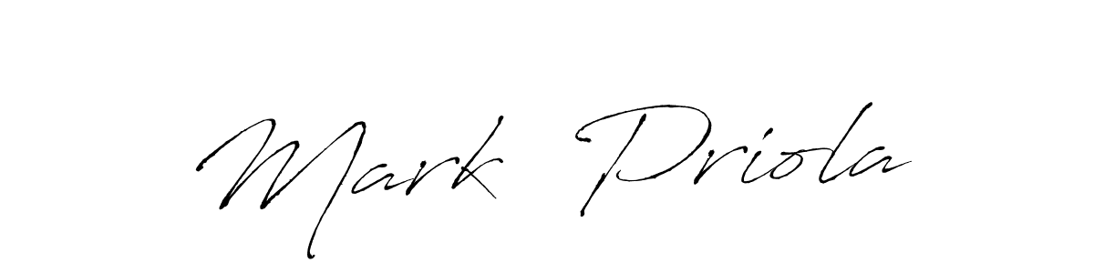 How to make Mark  Priola name signature. Use Antro_Vectra style for creating short signs online. This is the latest handwritten sign. Mark  Priola signature style 6 images and pictures png