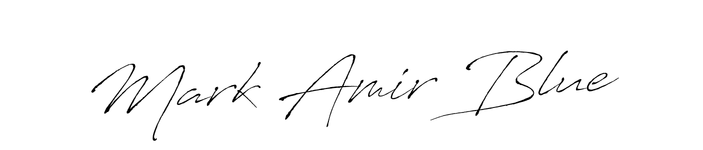 Create a beautiful signature design for name Mark Amir Blue. With this signature (Antro_Vectra) fonts, you can make a handwritten signature for free. Mark Amir Blue signature style 6 images and pictures png