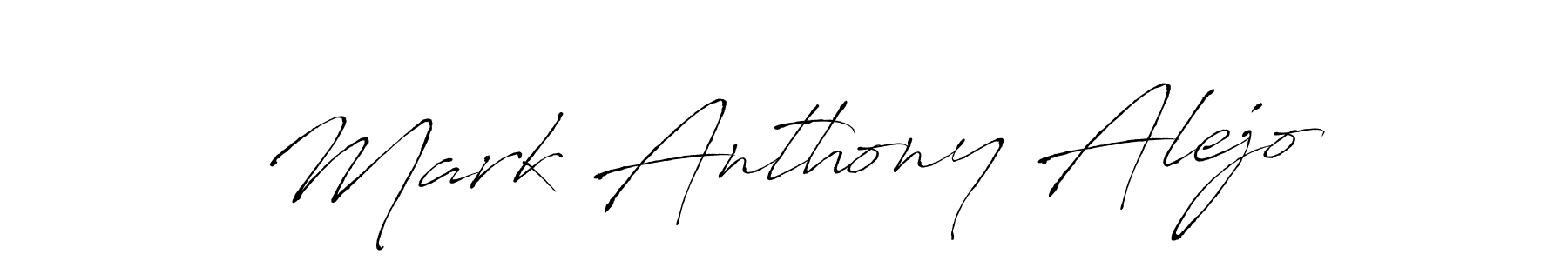 Antro_Vectra is a professional signature style that is perfect for those who want to add a touch of class to their signature. It is also a great choice for those who want to make their signature more unique. Get Mark Anthony Alejo name to fancy signature for free. Mark Anthony Alejo signature style 6 images and pictures png