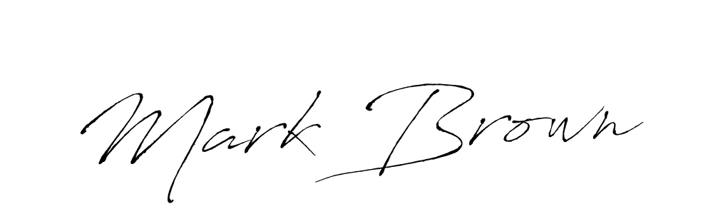 Mark Brown stylish signature style. Best Handwritten Sign (Antro_Vectra) for my name. Handwritten Signature Collection Ideas for my name Mark Brown. Mark Brown signature style 6 images and pictures png