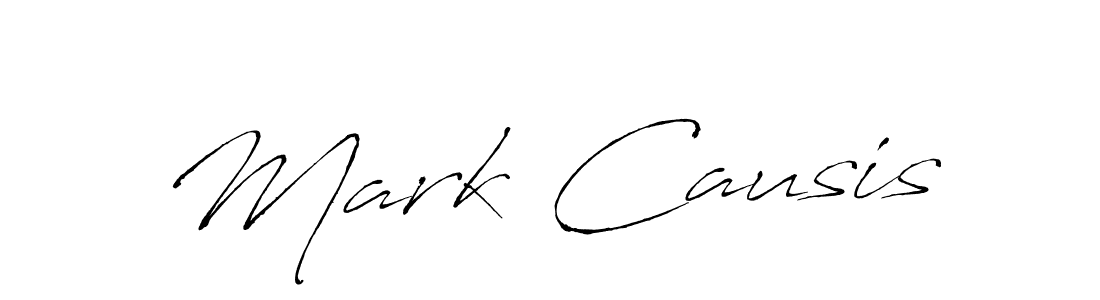 Design your own signature with our free online signature maker. With this signature software, you can create a handwritten (Antro_Vectra) signature for name Mark Causis. Mark Causis signature style 6 images and pictures png