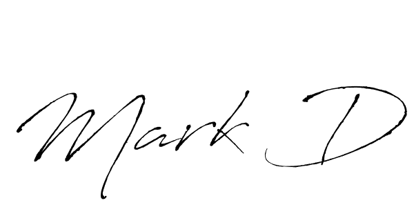 Mark D stylish signature style. Best Handwritten Sign (Antro_Vectra) for my name. Handwritten Signature Collection Ideas for my name Mark D. Mark D signature style 6 images and pictures png