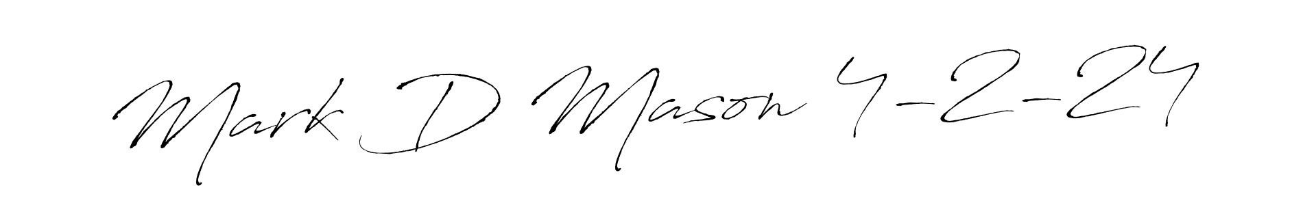 Once you've used our free online signature maker to create your best signature Antro_Vectra style, it's time to enjoy all of the benefits that Mark D Mason 4-2-24 name signing documents. Mark D Mason 4-2-24 signature style 6 images and pictures png