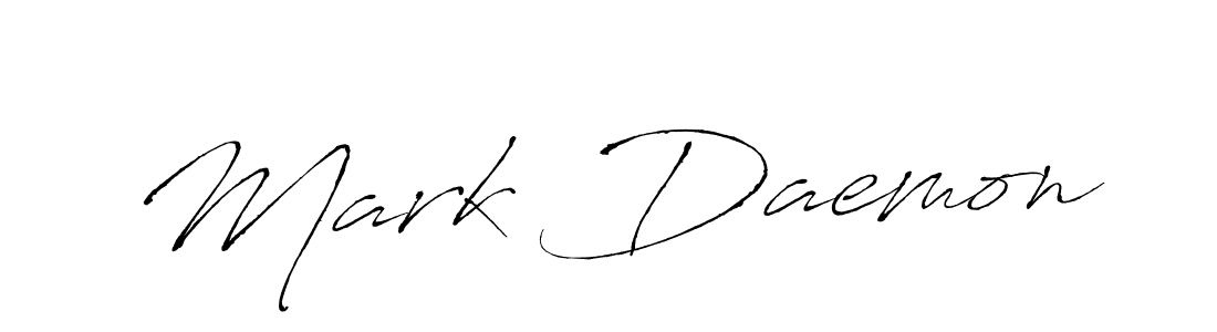 Make a beautiful signature design for name Mark Daemon. With this signature (Antro_Vectra) style, you can create a handwritten signature for free. Mark Daemon signature style 6 images and pictures png