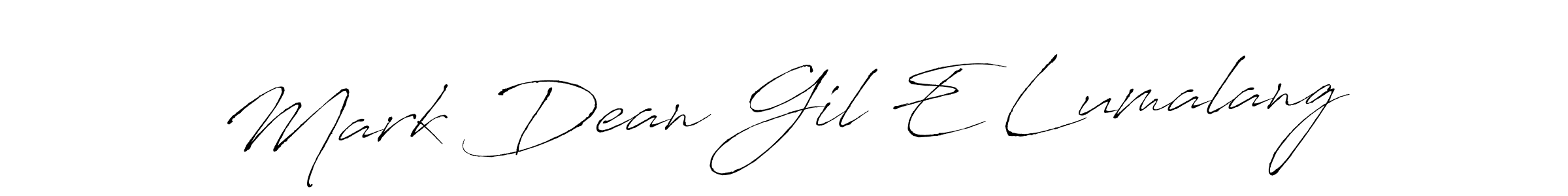 Make a beautiful signature design for name Mark Dean Gil E Lumalang. Use this online signature maker to create a handwritten signature for free. Mark Dean Gil E Lumalang signature style 6 images and pictures png