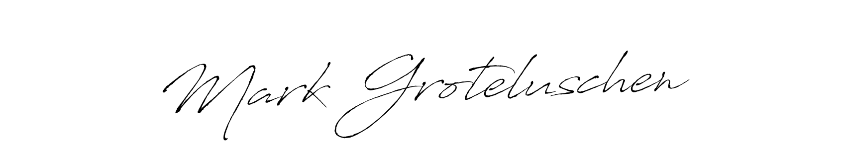 Mark Groteluschen stylish signature style. Best Handwritten Sign (Antro_Vectra) for my name. Handwritten Signature Collection Ideas for my name Mark Groteluschen. Mark Groteluschen signature style 6 images and pictures png