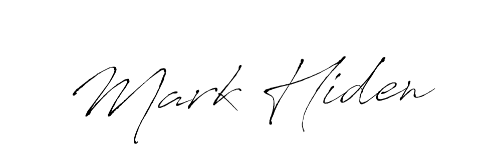 Make a beautiful signature design for name Mark Hiden. With this signature (Antro_Vectra) style, you can create a handwritten signature for free. Mark Hiden signature style 6 images and pictures png