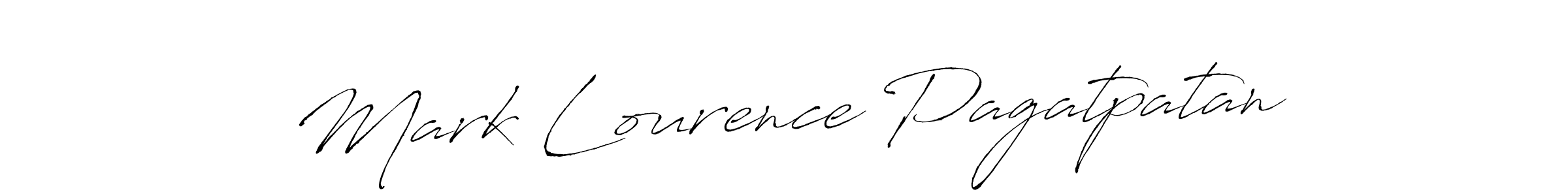 Mark Lourence Pagatpatan stylish signature style. Best Handwritten Sign (Antro_Vectra) for my name. Handwritten Signature Collection Ideas for my name Mark Lourence Pagatpatan. Mark Lourence Pagatpatan signature style 6 images and pictures png