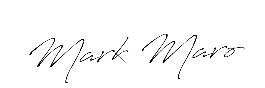 Design your own signature with our free online signature maker. With this signature software, you can create a handwritten (Antro_Vectra) signature for name Mark Maro. Mark Maro signature style 6 images and pictures png