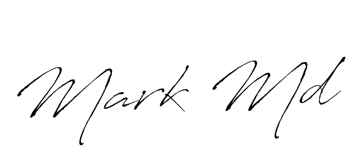 Similarly Antro_Vectra is the best handwritten signature design. Signature creator online .You can use it as an online autograph creator for name Mark Md. Mark Md signature style 6 images and pictures png