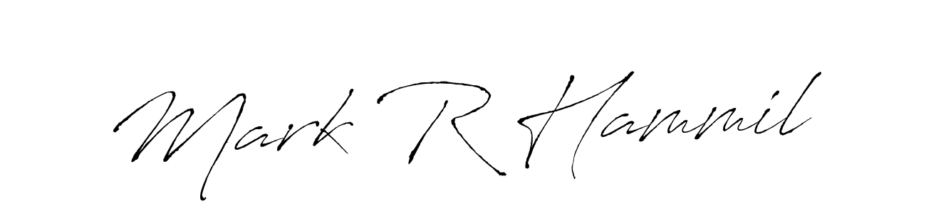 How to make Mark R Hammil name signature. Use Antro_Vectra style for creating short signs online. This is the latest handwritten sign. Mark R Hammil signature style 6 images and pictures png