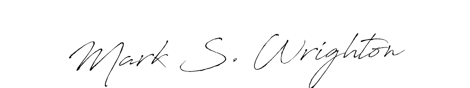 Use a signature maker to create a handwritten signature online. With this signature software, you can design (Antro_Vectra) your own signature for name Mark S. Wrighton. Mark S. Wrighton signature style 6 images and pictures png