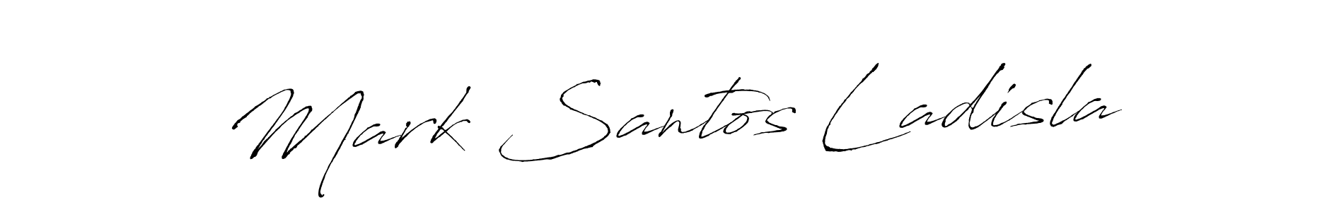 Mark Santos Ladisla stylish signature style. Best Handwritten Sign (Antro_Vectra) for my name. Handwritten Signature Collection Ideas for my name Mark Santos Ladisla. Mark Santos Ladisla signature style 6 images and pictures png