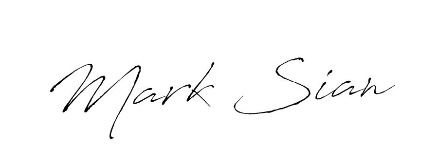 Design your own signature with our free online signature maker. With this signature software, you can create a handwritten (Antro_Vectra) signature for name Mark Sian. Mark Sian signature style 6 images and pictures png