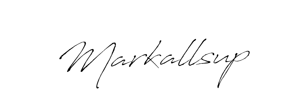 Use a signature maker to create a handwritten signature online. With this signature software, you can design (Antro_Vectra) your own signature for name Markallsup. Markallsup signature style 6 images and pictures png