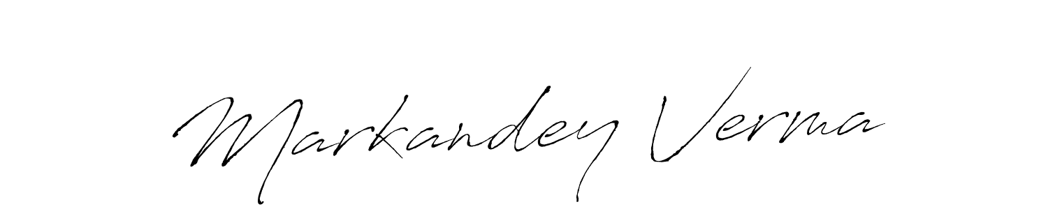 Design your own signature with our free online signature maker. With this signature software, you can create a handwritten (Antro_Vectra) signature for name Markandey Verma. Markandey Verma signature style 6 images and pictures png