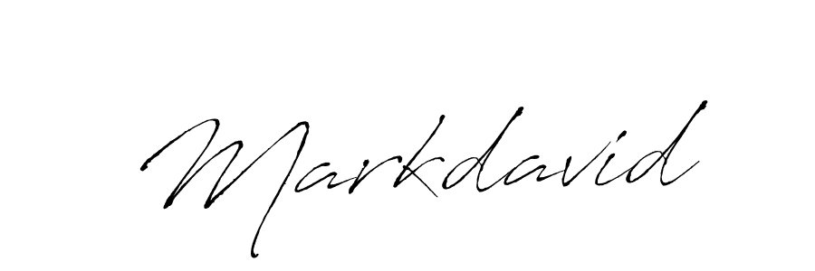Design your own signature with our free online signature maker. With this signature software, you can create a handwritten (Antro_Vectra) signature for name Markdavid. Markdavid signature style 6 images and pictures png