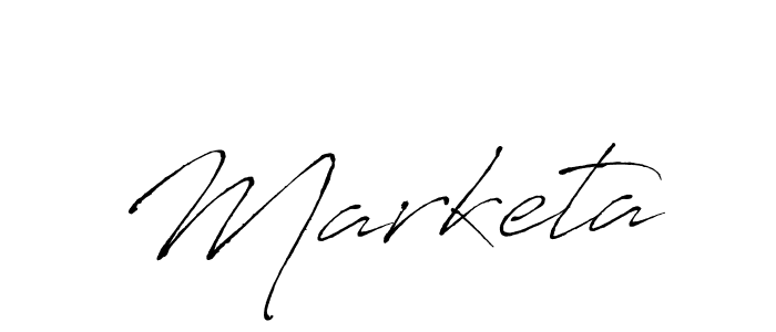 Design your own signature with our free online signature maker. With this signature software, you can create a handwritten (Antro_Vectra) signature for name Marketa. Marketa signature style 6 images and pictures png